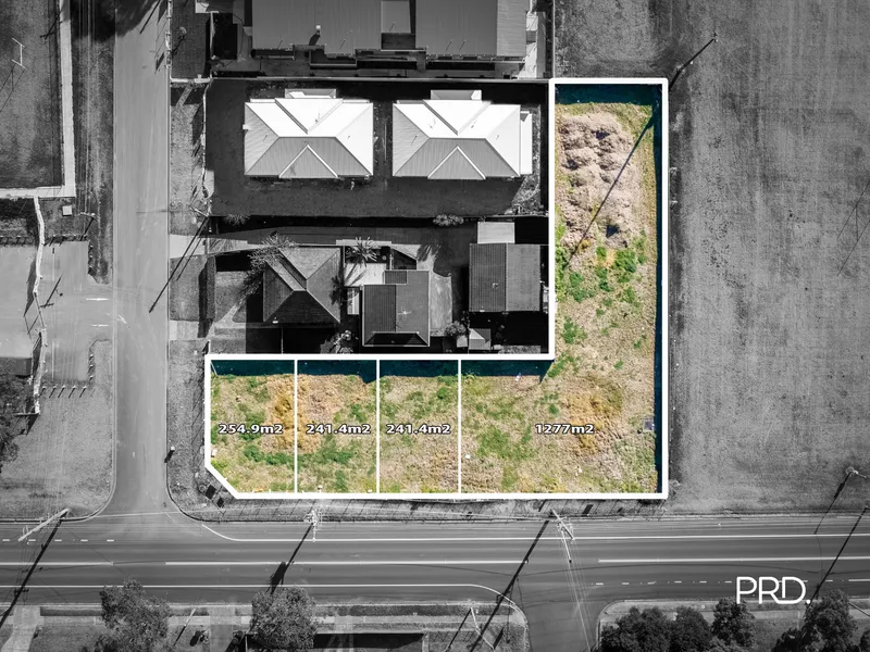 DA Approved for 4 lot subdivision & 5 townhouses