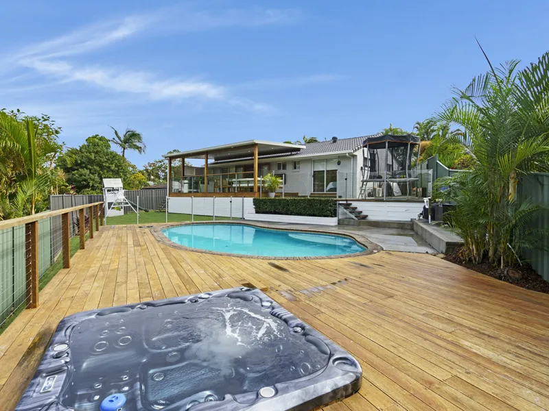 3 Bed Poolside Winner - The epitomy of Gold Coast living + elevated block + privacy + stunning renovation