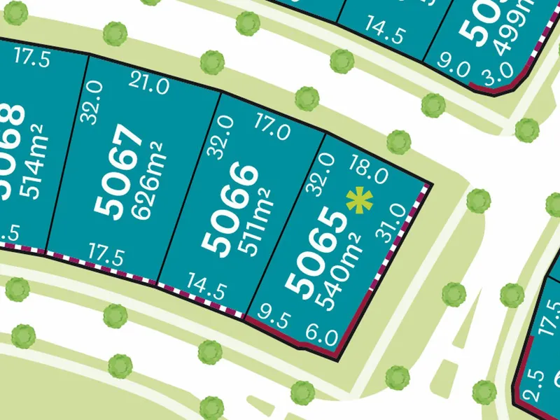 Generous sized lot in the New Avenues at Aura .. buy new and build now !