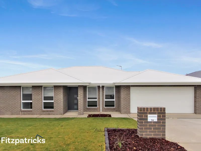 Sparkling brand new home – lawn mowing included in weekly rent