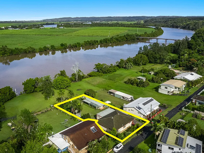 Often sought, seldom found, riverfront home.