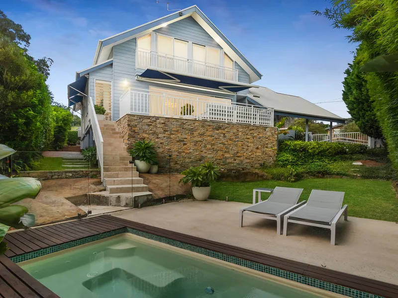 Luxe living with views on a tranquil garden oasis