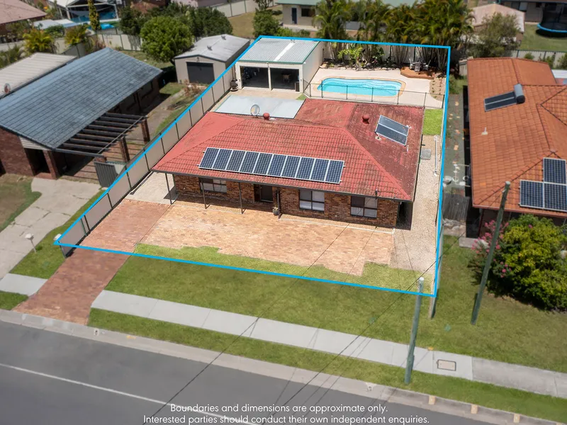 SIDE ACCESS…POOL…SHED & WALK TO GOLF!