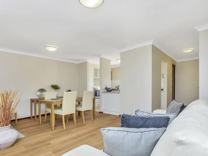 Enjoy the park views from the spacious courtyard