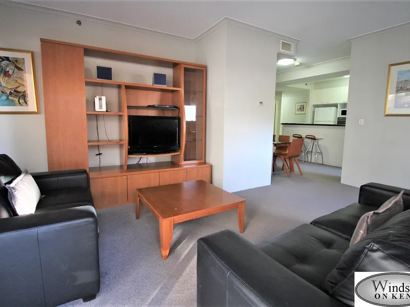 Large Fully Furnished 2 Bedroom Apartment with Car Space in Sydney CBD