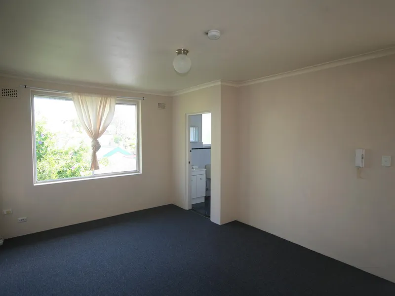 STUDIO CENTRALLY LOCATED WITH PARKING! FRESHLY PAINTED.