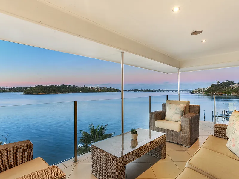 North facing waterfront with indulgent views and boating facilities