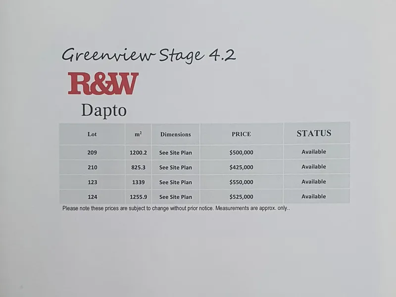 Stage 4 Greenview Estate - Only 4 left