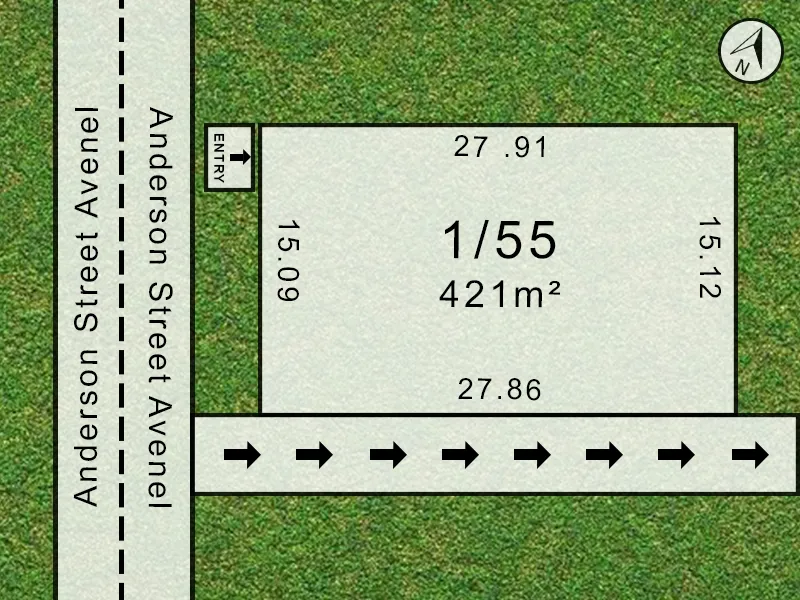 421 m2 MANAGEABLE, FLAT AND READY TO BUILD ON 