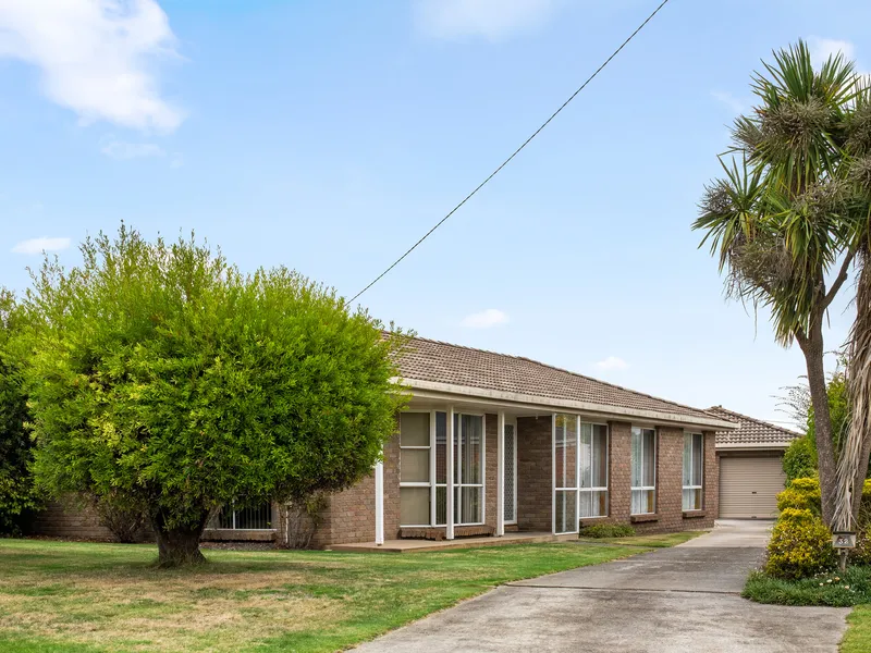 Multiple living rooms, side access to backyard, minutes to school and shops