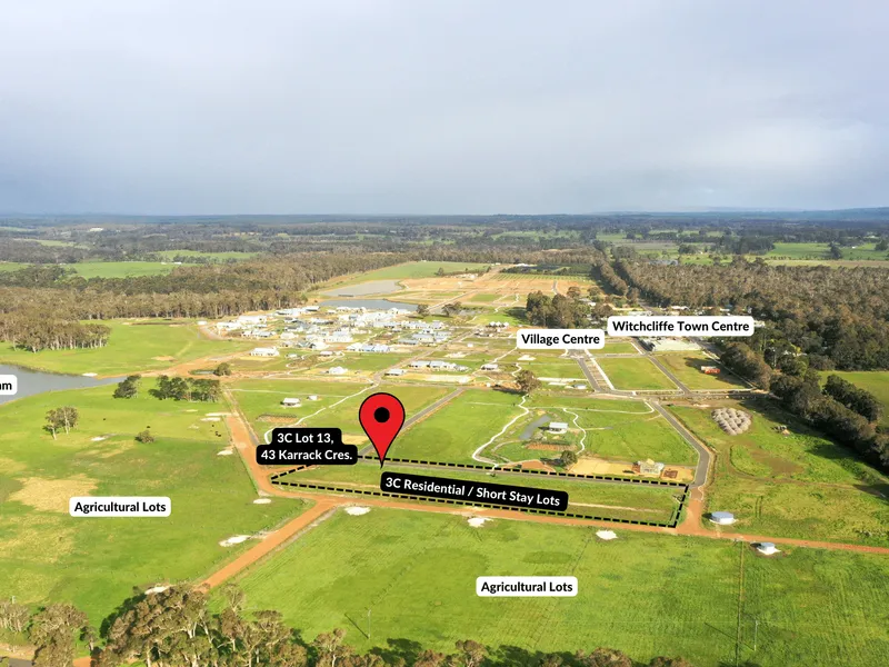 Lot 13, 43 Karrack Crescent Witchcliffe - 360sqm Residential / Short Stay Strata Title Lot - Witchcliffe Ecovillage
