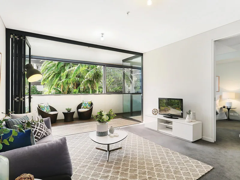Sleek designer apartment