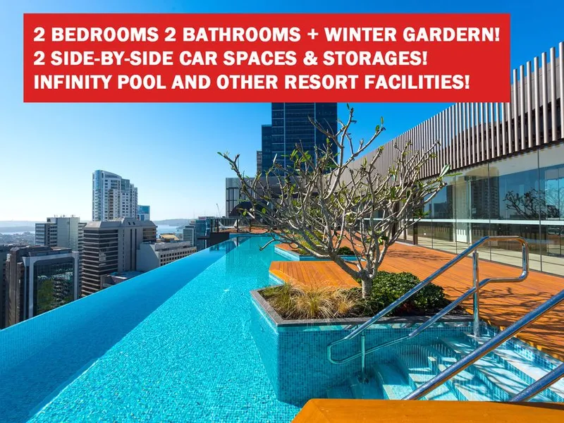 Luxury and Sun-drenched 2 Beds + Winter garden Apartment with 2 Side by Side Car Spaces + 2 Storage