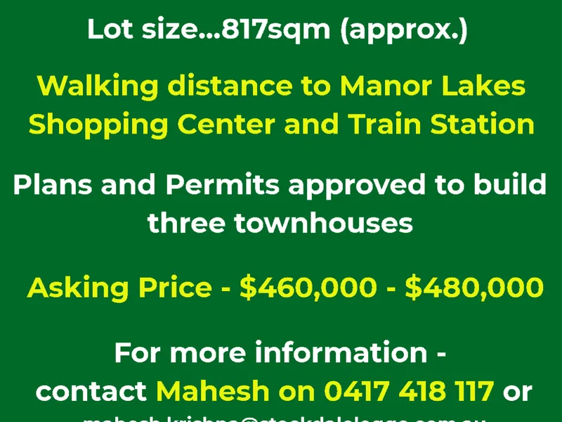 Hot Location, Ideal Development Opportunity !!!