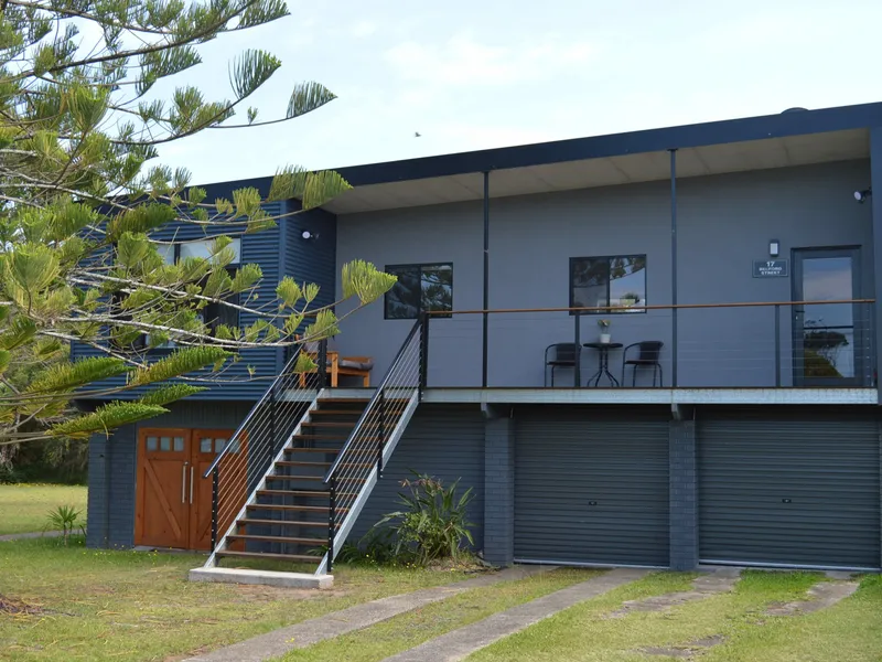 Modern family home with large backyard