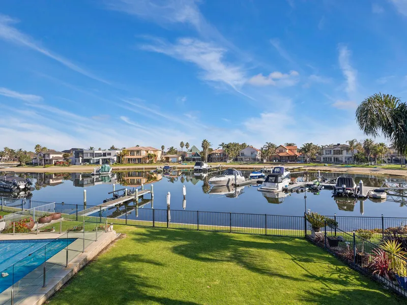 Waterfront living with huge sunny backyard