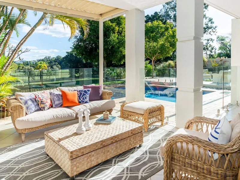 Golf Course Villa with Leafy Outlook and an Easy Stroll to the Village