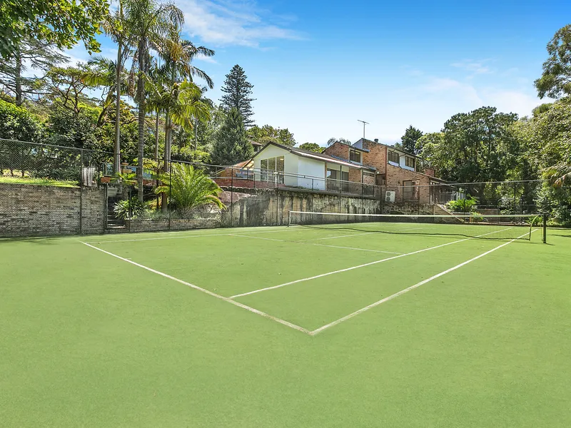 Private resort style living on 2,125sqm (approx.) block with tennis court