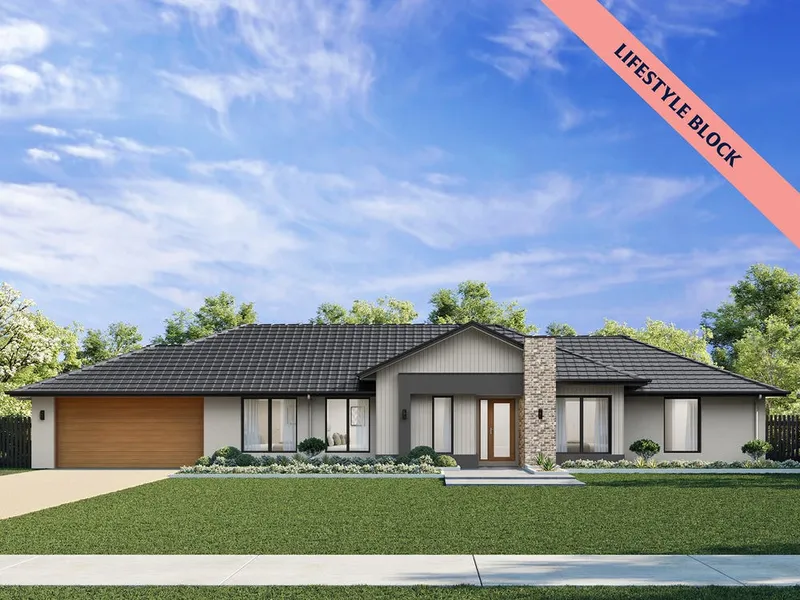 Live life on a grand scale with this registered, half-acre block by Coral Homes!