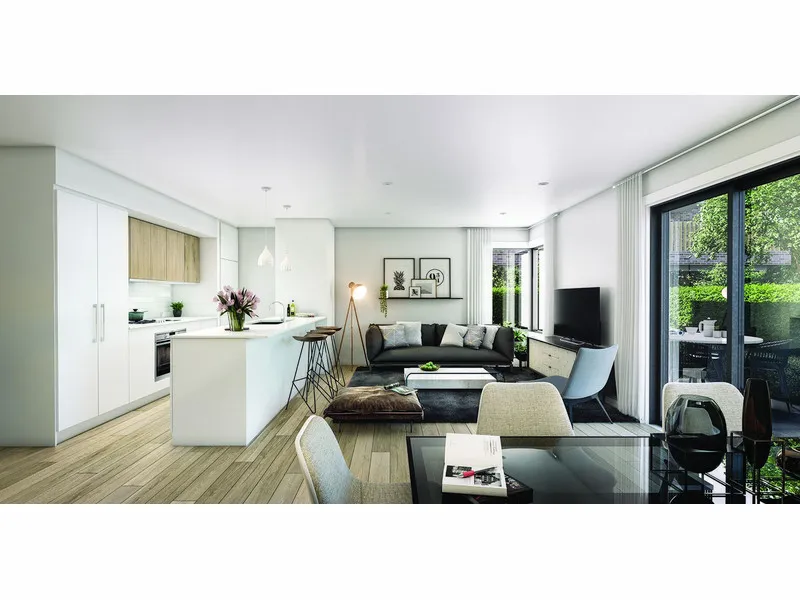 EXTRA LARGE COURTYARD IN THIS BRAND NEW FOUNDRY APARTMENT