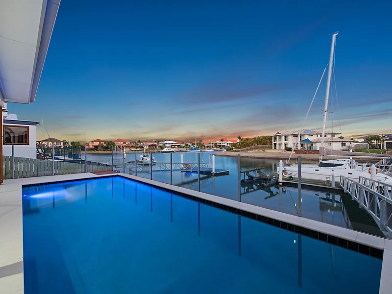 Prestigious waterfront property.