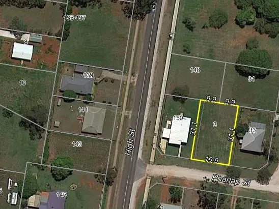 Flat block close to town