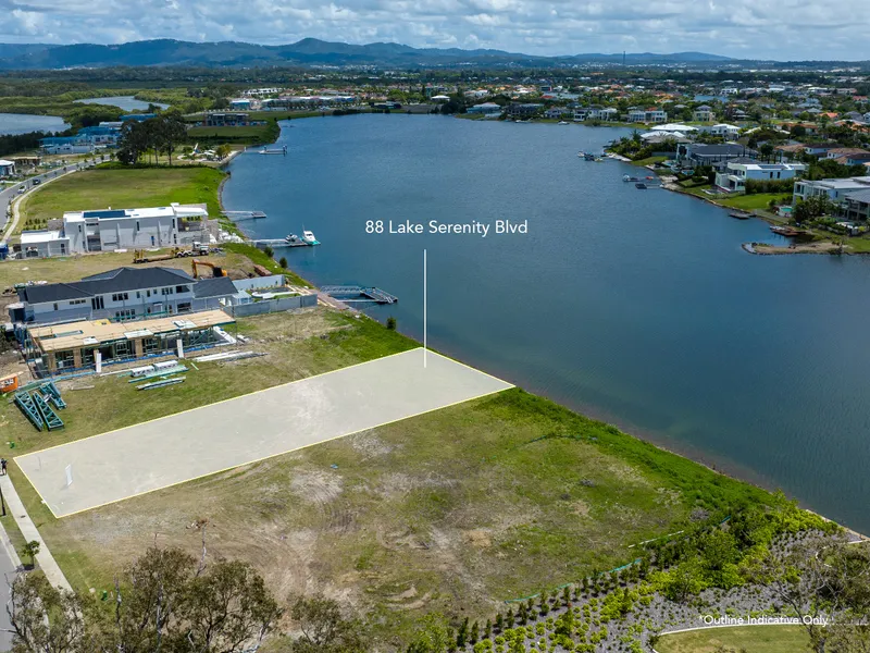 Private 4212 living at its absolute, waterfront best – ready to build now