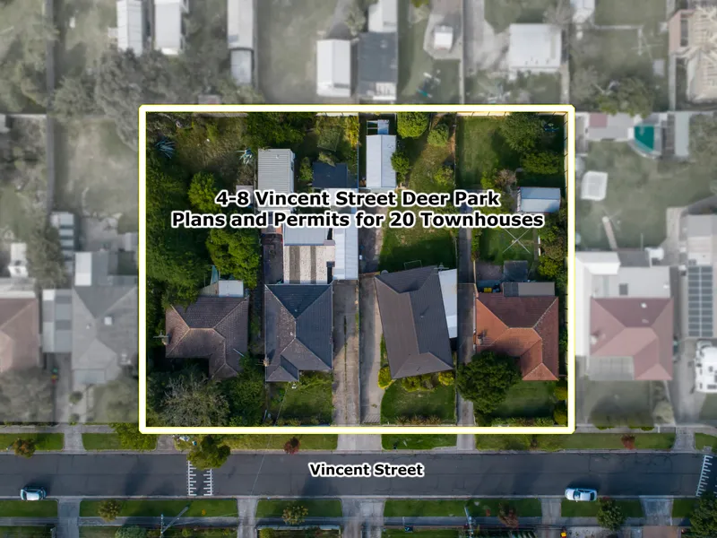 Make Your Mark On Deer Park - Plans and Permits for 20 Townhouses