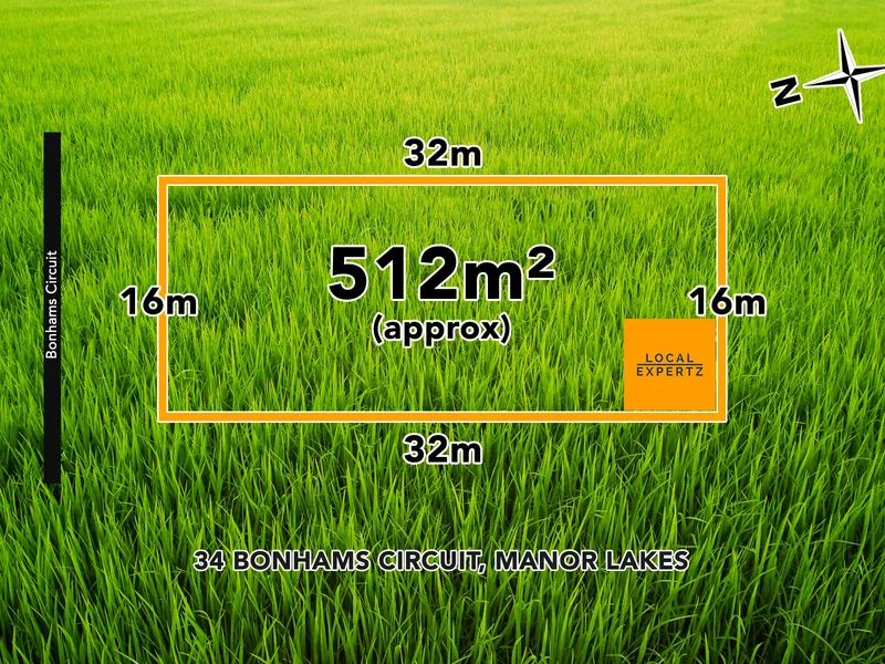 Titled 512m2 allotment with a 16M frontage!