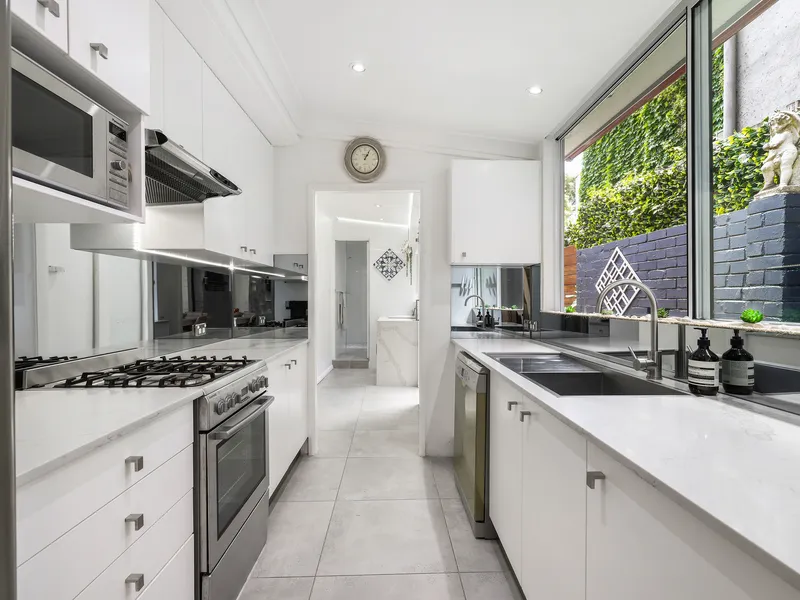 Sleek modern terrace