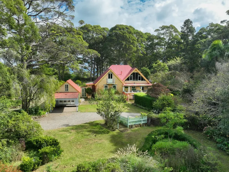 Idyllic Rural Retreat: 17-Acre Property with French-Inspired Gardens, and Spectacular Views