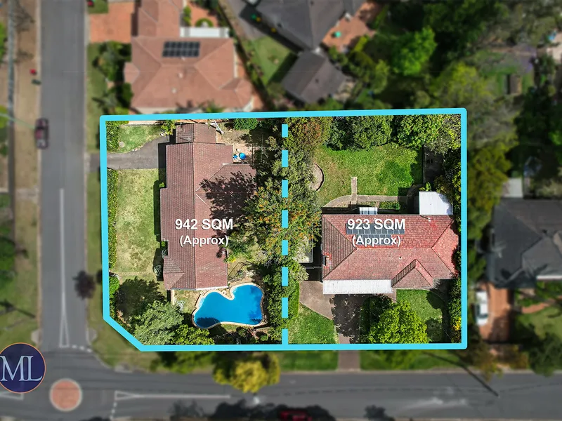 R3 Development Site over two Premium Castle Hill Blocks – Total 1865sqm