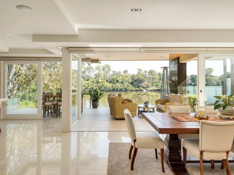 Lavish riverfront sanctuary in one of Brisbane’s most prestigious streets