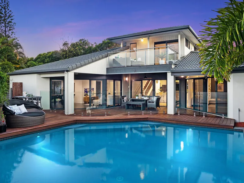 Sunny beachside entertainer for a coastal lifestyle