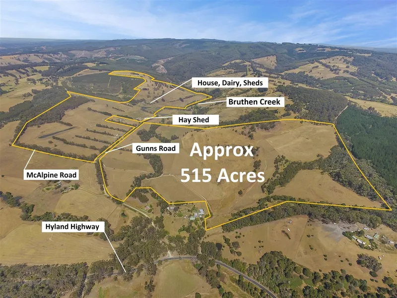 515 Acres, Dairy Farm on Undulation Hill Country.