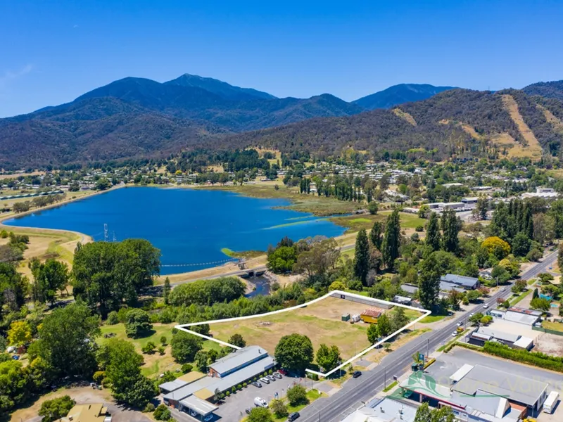 Rare Development Opportunity with Kiewa River Frontage and in the heart of the Commercial District