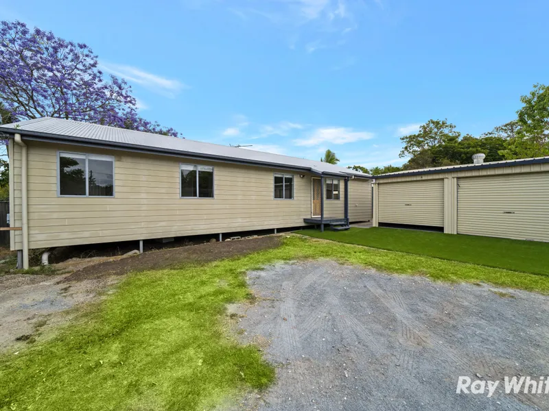 5 YEAR OLD HOUSE + SHED RENTING FOR $425 PER WEEK!