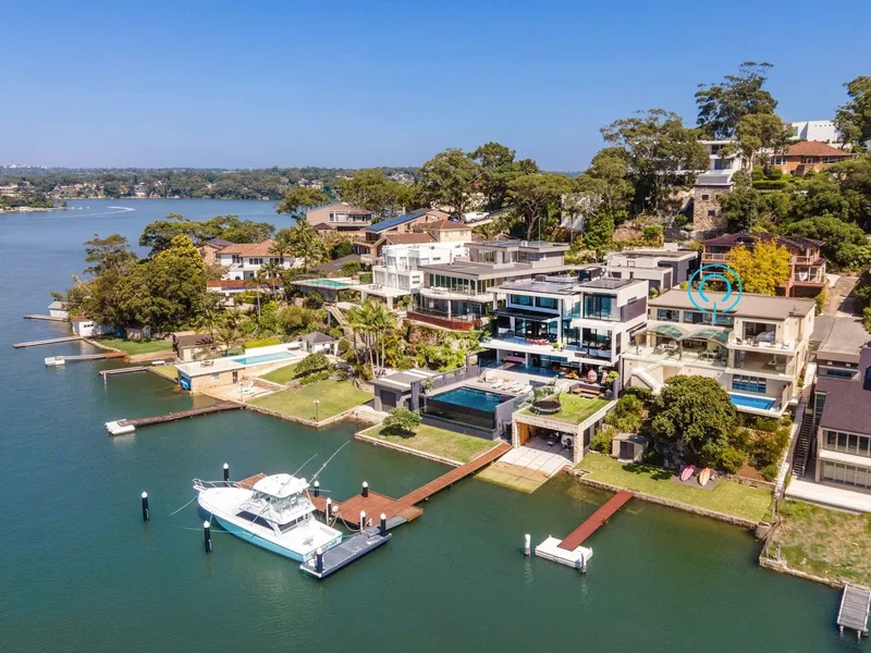 Deep waterfront home with uninterrupted views
