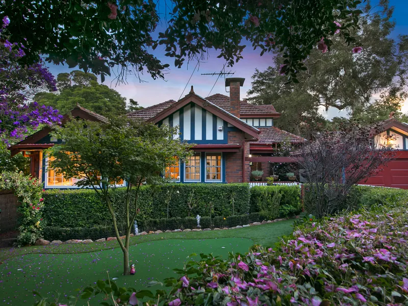 Blue-ribbon home of classic charm and rare allure