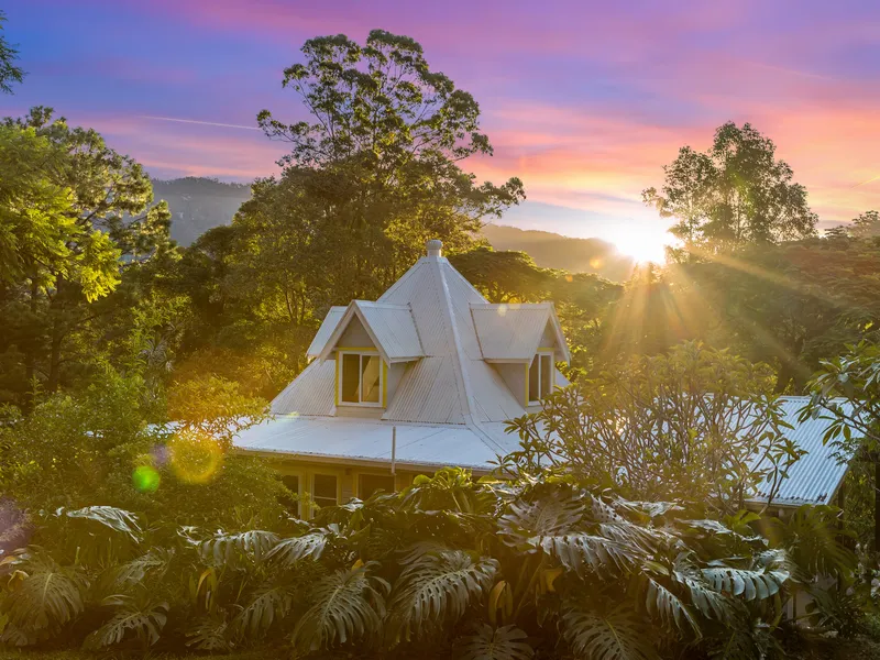 Romantic rainforest oasis and studio on five acres