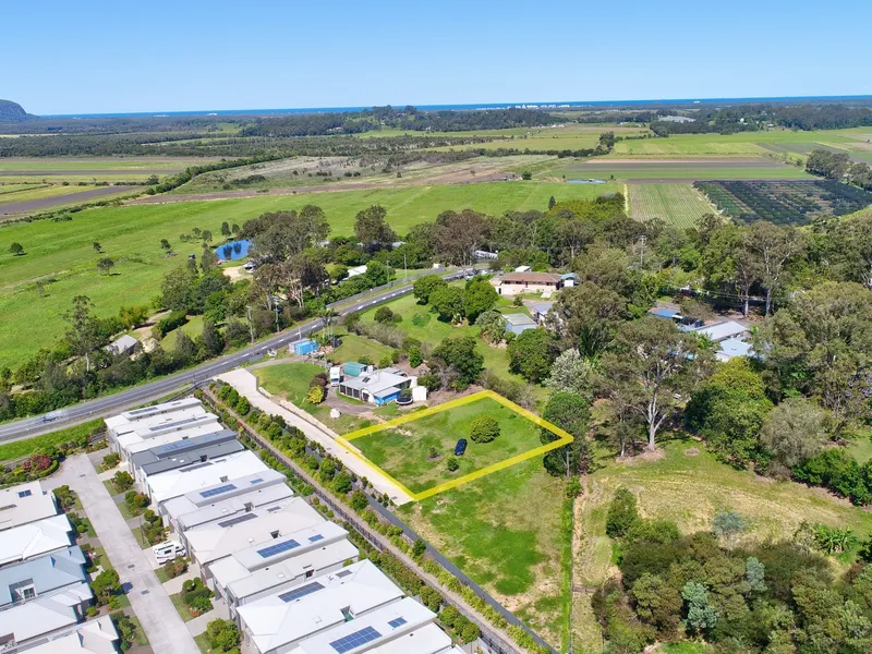 Fully serviced vacant land.