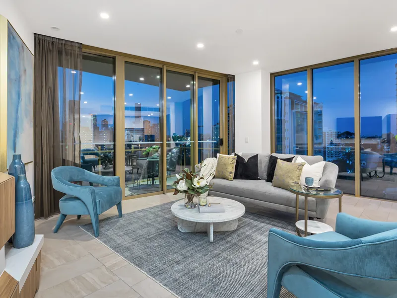 Arrive home to luxury in a brand new 2 bedroom plus multi purpose room apartment