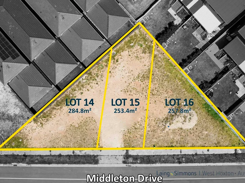 Registered Land lots! Land for sale in Middleton Grange!