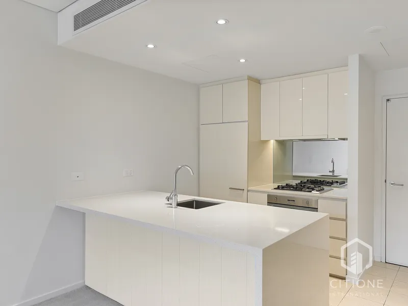 Oversize one bed plus study apartment with resort style facilities