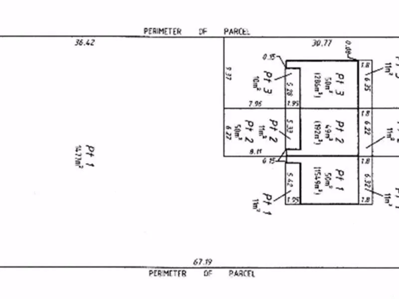 3 Unit complex with separate titles and further sub-division potential