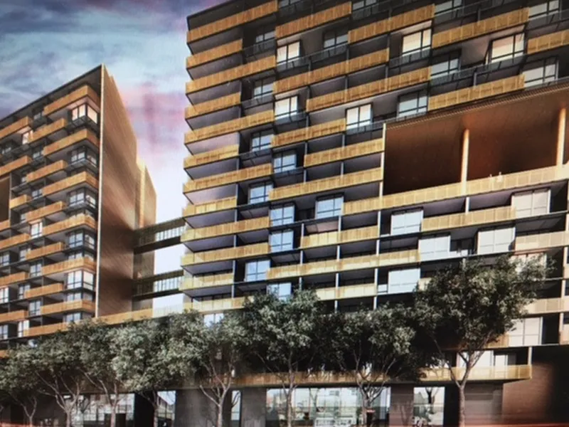 Spacious one bedroom + study with Bay views on level 13