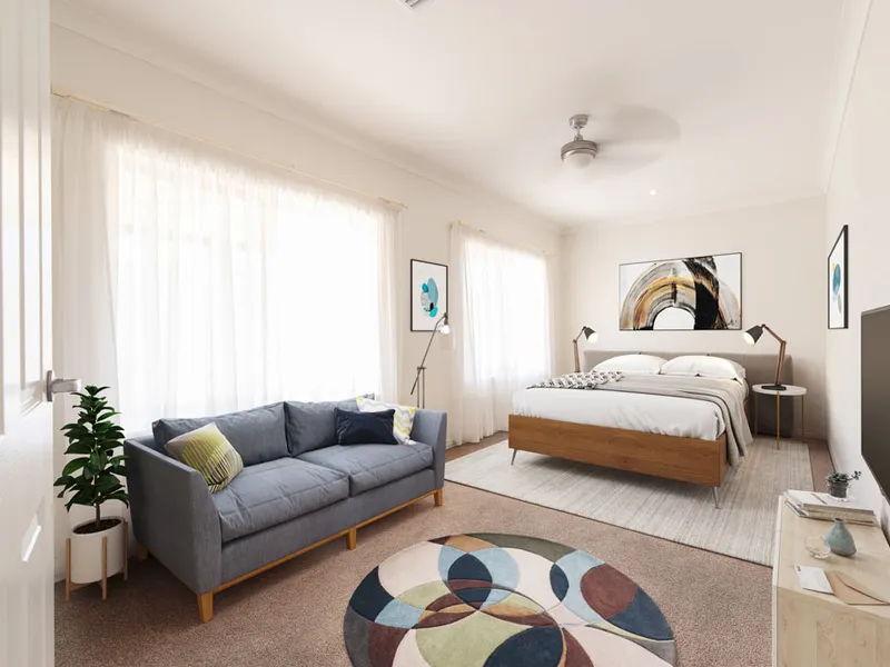 Rarely available 3 bedroom double garage with all the extras!