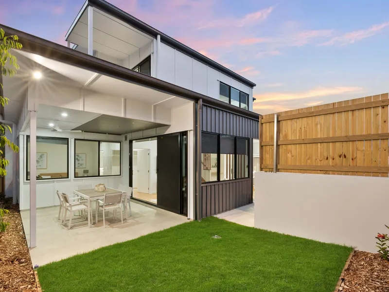 Architecturally-designed two-storey, three-bedroom townhomes