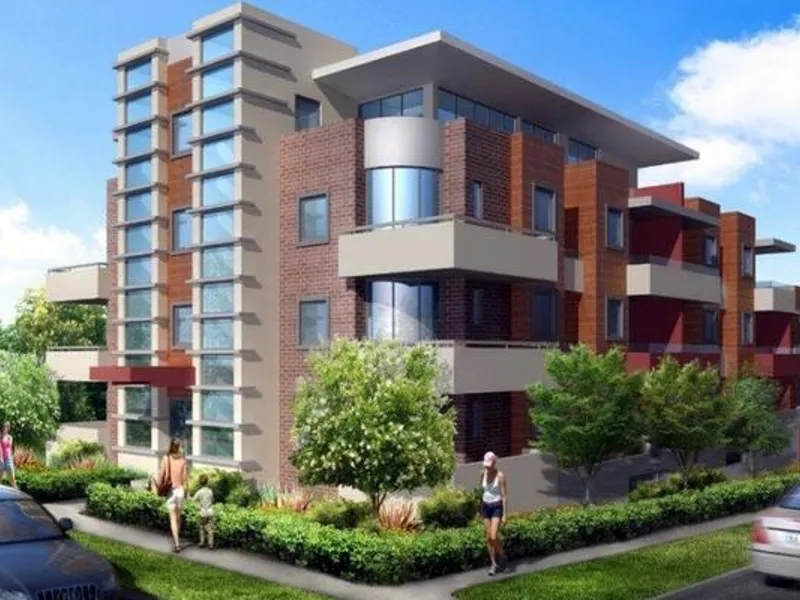 Development site with apartments permit