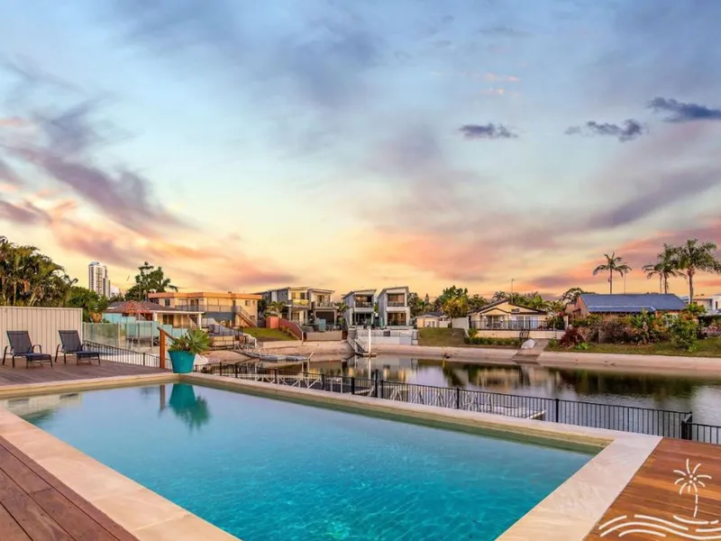 Waterfront family home fully furnished with pool